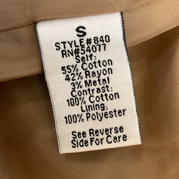 CAbi | Tan Brown Travelers Coat Mid Length Treasure Hunters Jacket Large Pockets - Picture 10 of 14